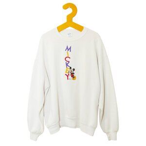 Vintage 1990s Embroidered Mickey Mouse Sweatshirt, size XL